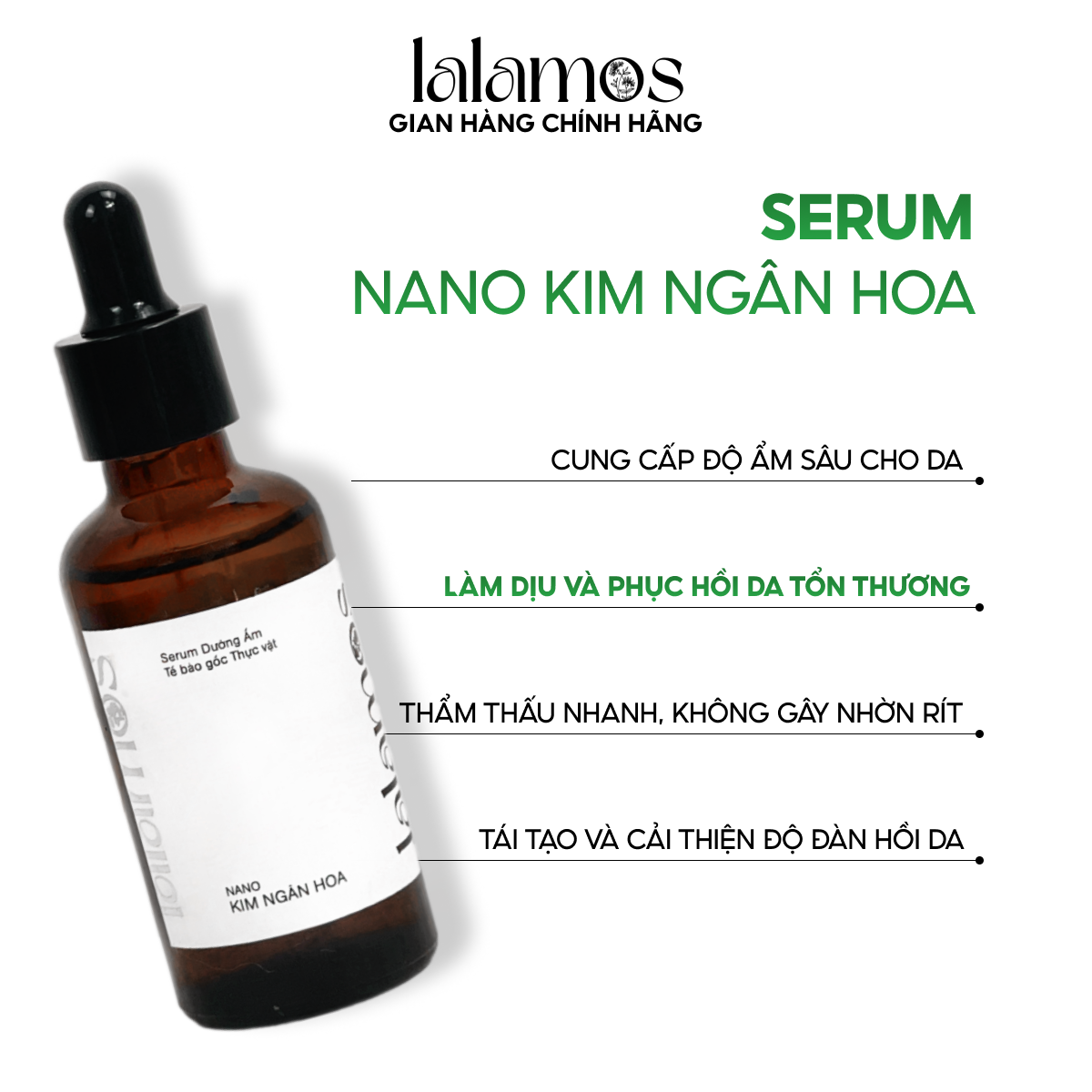 Serum dưỡng ẩm nano kim ngân hoa 50ml