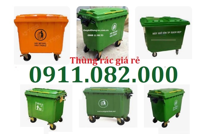  Thùng rác nhựa giá tốt- thùng rác 120l 240l