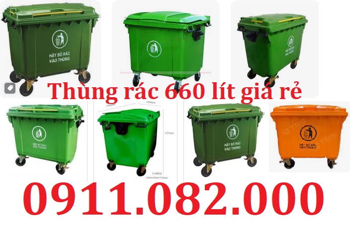  Cung cấp thùng rác nhựa 120L 240L loại dày